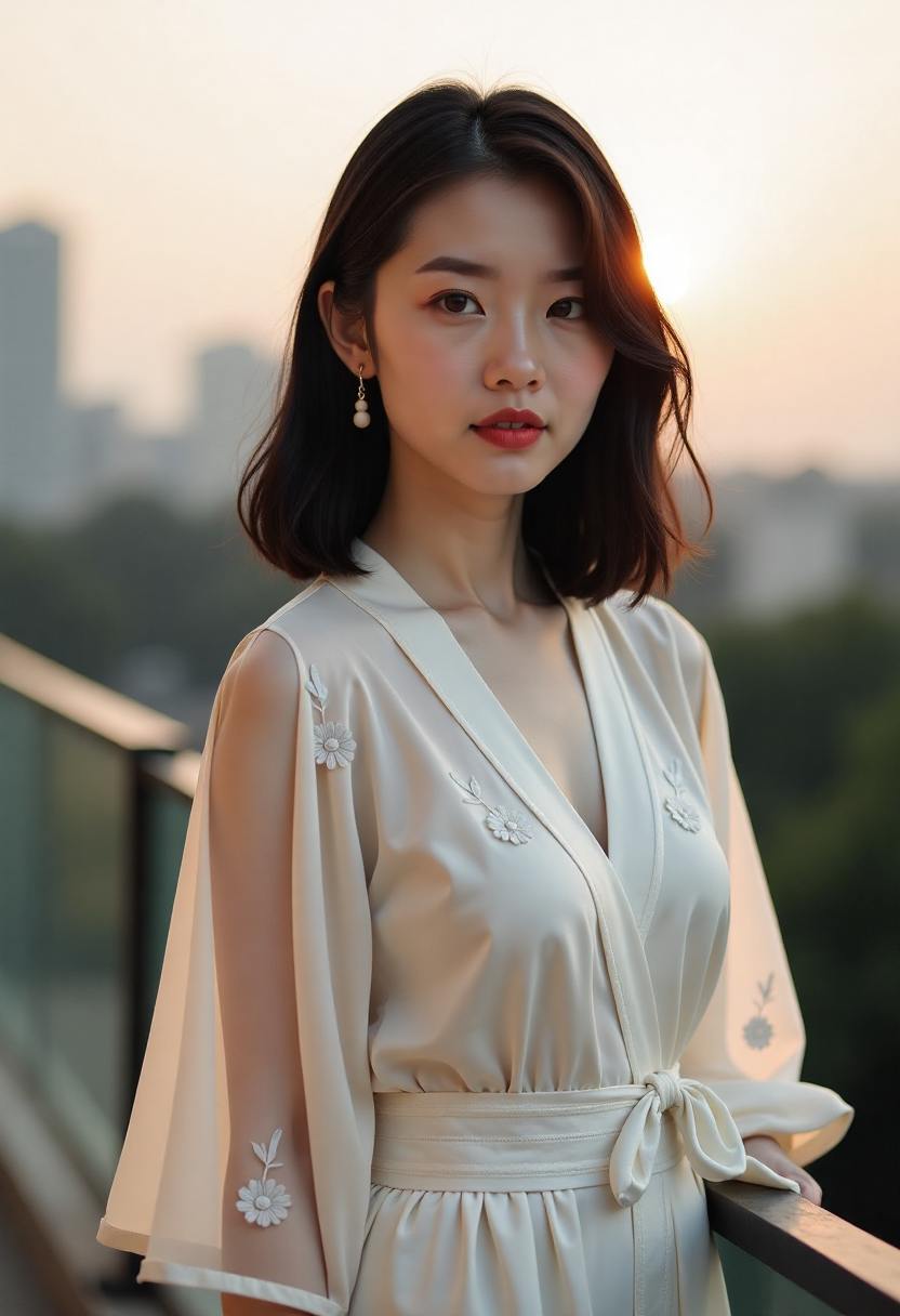晨雾中的渔港航拍